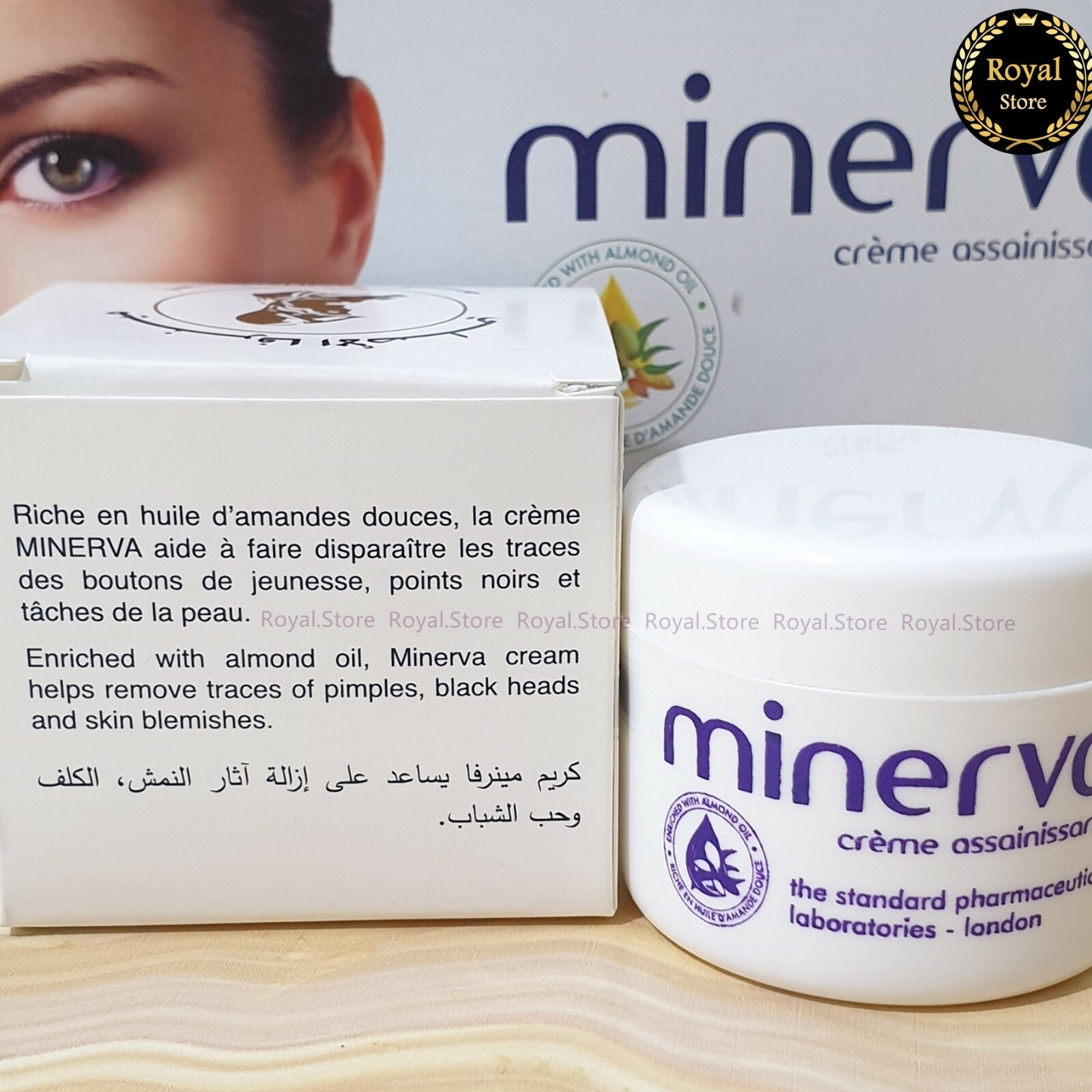 Original Minerva Cream assainissante For Acne And Blemish 30ml  كريم منيرفا Item image 2