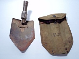 WW2 USGI Entrenching Tool Cover Atlas Awning 1945 c-167 Japan Shovel WWII - $34.64