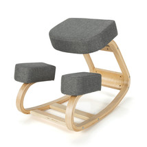 Costway Ergonomic Kneeling Chair Home Office Rocking Stool Upright Postu... - £106.97 GBP