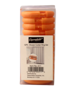12 Piece Shower Curtain Ring Set Orange - $10.74 CAD