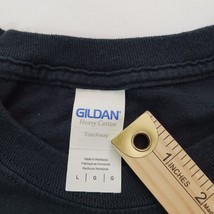 Gildan Heavy Cotton THINK PINK BLEED GOLD Women's Black Cotton Graphic T-Shirt L image 4