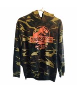 Vintage 90s JURASSIC PARK Universal Studios Camo Sweatshirt Hoodie Small - $85.50