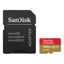 SANDISK MICRO SD CARD EXTREME 400GB MEMORY MICROSDXC SDHC FOR GOPRO AND ... - $82.99