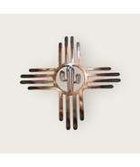 Southwestern Zia w/Saguaro Cactus - Metal Wall Art - Copper 14&quot; - $705.06 MXN