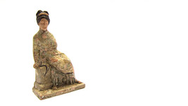 Tanagra Figurine , Woman Figure, Greek Terracotta Statue - £32.77 GBP