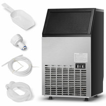 Costway Built-In Stainless Steel 110Lbs/24H Ice Maker Portable Ice Machine - £587.97 GBP
