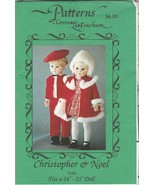 Patterns by Connie Lee Finchum P2453 ~ Christopher &amp; Noel ~ 24-25&quot; Doll ... - £4.70 GBP