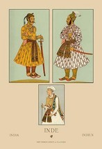 Indi Mogul Emperors by Auguste Racinet - Art Print - £17.25 GBP+