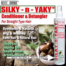 NEXT IMAGE SILK-N-YAKY CONDITIONER &amp; DETANGLER 8 FL OZ. - £4.44 GBP