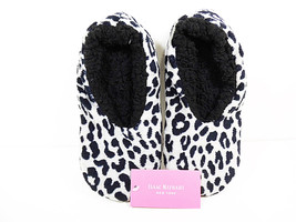 Womens Size Medium Slippers Leopard Print Plush Lined Cushion Slip On 1 Pair - £6.00 GBP