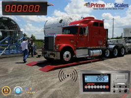 Wireless OP923 Axle Truck Scale 10&#39;x30 60,000 lb Indicator Printer 6&quot; Scoreboard - £7,421.96 GBP