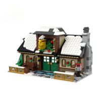 Christmas Series Winter Village Lepining Scene Holiday Building Blocks - £97.95 GBP