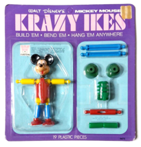 New! Krazy Ikes Walt Disney Mickey Mouse Figure VTG 60&#39;s Sealed MOC Unpu... - £20.76 GBP