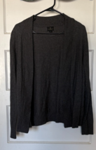 Worthington Charcoal Knit Open Front Cardigan Size PXL - $18.10
