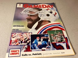 Vintage November 9 1986  Indianapolis Colts vs New England Patriots NFL Program - £7.86 GBP