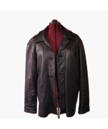 Guess Heavy weight genuine leather jacket size M wool vest and pockets - £133.57 GBP