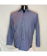 Men&#39;s Shirt DKNY Button Up Shirt Slim Fit Purple Stripe XL - £7.47 GBP