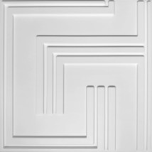 Dundee Deco 3D Wall Panels - Geometric Abstract Paintable White PVC Wall Panelin - £6.18 GBP+