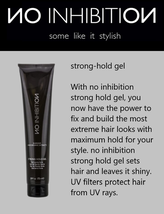 Z.One Concept NO INHIBITION GUARANA AND ORGANIC EXTRACTS Styling Gel, 7.6 Oz. image 2