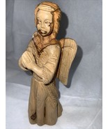 Carved Wooden Angel made in Israel Figurine 7&quot; Tall - $547.44 MXN