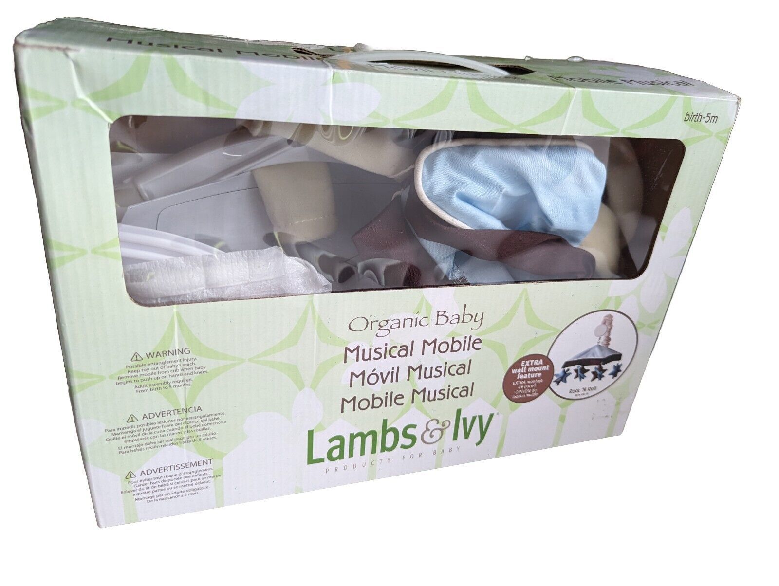 Lambs & Ivy Rock & Roll Exclusive Organic Baby Musical  Mobile RARE Guitars Gift - $420.00