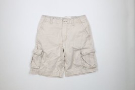 Vintage Aeropostale Mens 32 Distressed Heavyweight Cargo Shorts Beige AS IS - £23.61 GBP