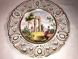 Italian Hand Painted 8.5 Inch Plate Ardalt - £11.86 GBP