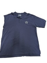 VTG Dallas Cowboys Polo Shirt Mens Size XL Team Apparel Blue Embroidered Texas - £22.85 GBP
