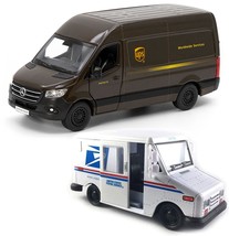 ? UPS Mercedes-Benz Sprinter + ? United States Postal Mail Truck Grumman... - $15.67