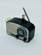 Unique Cool Vintage Radio Necklace Retro Style Handmade Gift Boxed Black - £14.20 GBP