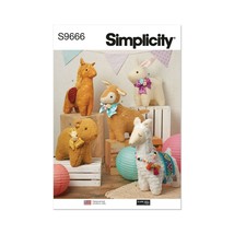 Simplicity Sewing Pattern 9666 R11661 ELAINE HEIGL Stuffed Plush Animal Toys - £7.77 GBP