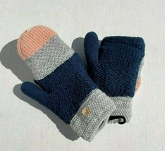 Women Girl Mitten Fingerless Insulated Knit w/ Fuzzy lining Thick Winter... - £8.27 GBP