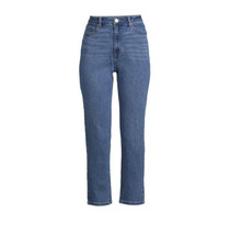 No Boundaries Juniors&#39; High Rise Mom Jeans Medium Wash Size 11 Stretch d... - £11.17 GBP