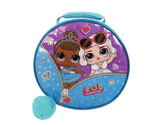NEW L.O.L. Surprise Round Lunch Bag w/ pom pom purple &amp; teal zippered ha... - $9.95