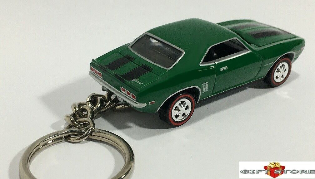 RARE! KEY CHAIN 1967/1968/1969 GREEN & BLACK CHEVY CAMARO RS/SS Z28 RALLY SPORT Item image 3