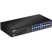 TRENDnet - TEG-S16DG 16-Port Unmanaged Gigabit GREENnet Desktop Metal Switch, TE - $113.82