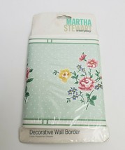 Vintage Martha Stewart Wallpaper Border Floral 5 Yards Prepasted Strippa... - $19.75