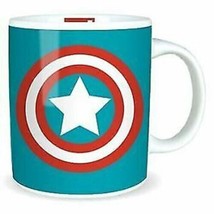 Official Marvel Comics Captain America Shield Coffee Mug Cup Blue - £4.77 GBP