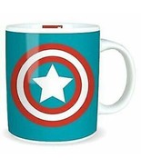 Official Marvel Comics Captain America Shield Coffee Mug Cup Blue - £4.67 GBP