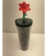 NEW 2022 Christmas Starbucks Tumbler Woodland Berry 24 oz With Flower St... - €18,23 EUR