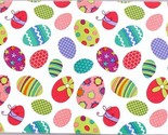 Set of 3 Same Cotton Fabric Printed Placemats,13&quot;x19&quot;,EASTER MULTICOLOR ... - $16.82
