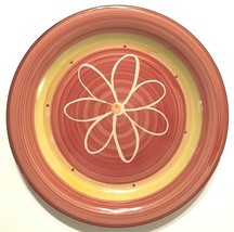SUNBURST TableTops Gallery Floral Pink Orange Yellow Ceramic Dinner Plate 10 1/4 - £11.14 GBP