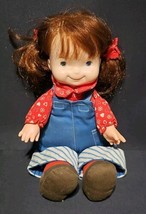 My Friend Audrey Lapsitter Doll Fisher Price 13&quot; VINTAGE 1973 Freckles - £16.27 GBP