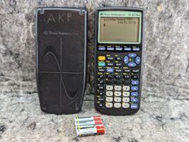Texas Instruments TI-83 Plus Graphing Calculator - Black With Cover Works - $21.99