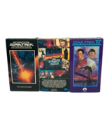 Lot of 3 Star Trek Original Classic Movies VHS Leonard Nimoy William Sha... - £5.45 GBP