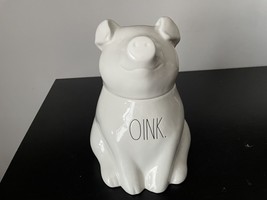 NEW Rae Dunn OINK Pig Canister Cookie Jar New VHTF - £50.96 GBP