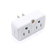 Adapter Outlet Extender, 2-Prong Mini Wall Plug, Multi Outlet Splitter With 4 Ou - £12.68 GBP