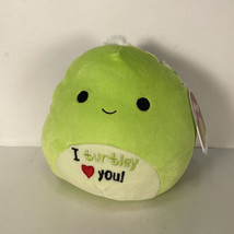 Squishmallow Henry 8&quot; Valentine Day 2022 Green Turtle I Turtley Heart You NWT - £19.87 GBP