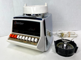 Osterizer Galaxie Pulse Matic 10 Vintage Blender Base + Blade - Retro Chrome EUC - £39.92 GBP