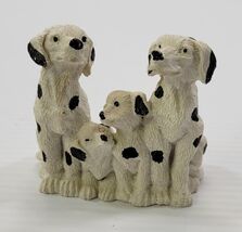 C) Family Dalmatian Dogs Sculpture Figurine Home Decor Display Mirtex Tr... - $5.93